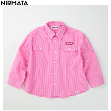 NIRMATA(ニルマータ) 刺繍長袖シャツ 男の子 女の子 キッズ 110cm