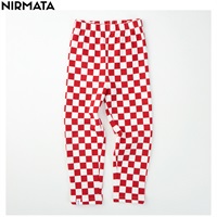 NIRMATA(ニルマータ) チェックカラーパンツ 男の子 女の子 キッズ 110cm-130cm(レッド-110cm)