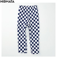 NIRMATA(ニルマータ) チェックカラーパンツ 男の子 女の子 キッズ 110cm-130cm(ネイビー-110cm)
