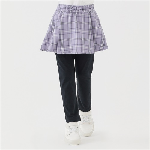 先染チェックスカッツ 女の子 キッズ 100cm-130cm