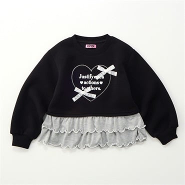 PIAMON(ピアモン) 裾フリルトレーナー 女の子 キッズ 110cm-130cm