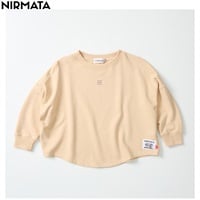 NIRMATA(ニルマータ) バックアーチロゴトレーナー 男の子 女の子 キッズ 110cm-130cm(ベージュ-110cm)