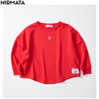 NIRMATA(ニルマータ) バックアーチロゴトレーナー 男の子 女の子 キッズ 110cm-130cm(レッド-110cm)