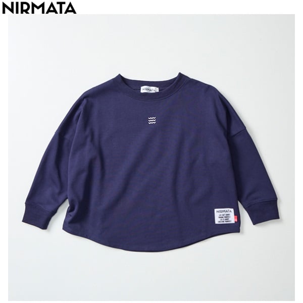 NIRMATA(ニルマータ) バックアーチロゴトレーナー 男の子 女の子 キッズ 110cm-130cm(ネイビー-110cm)