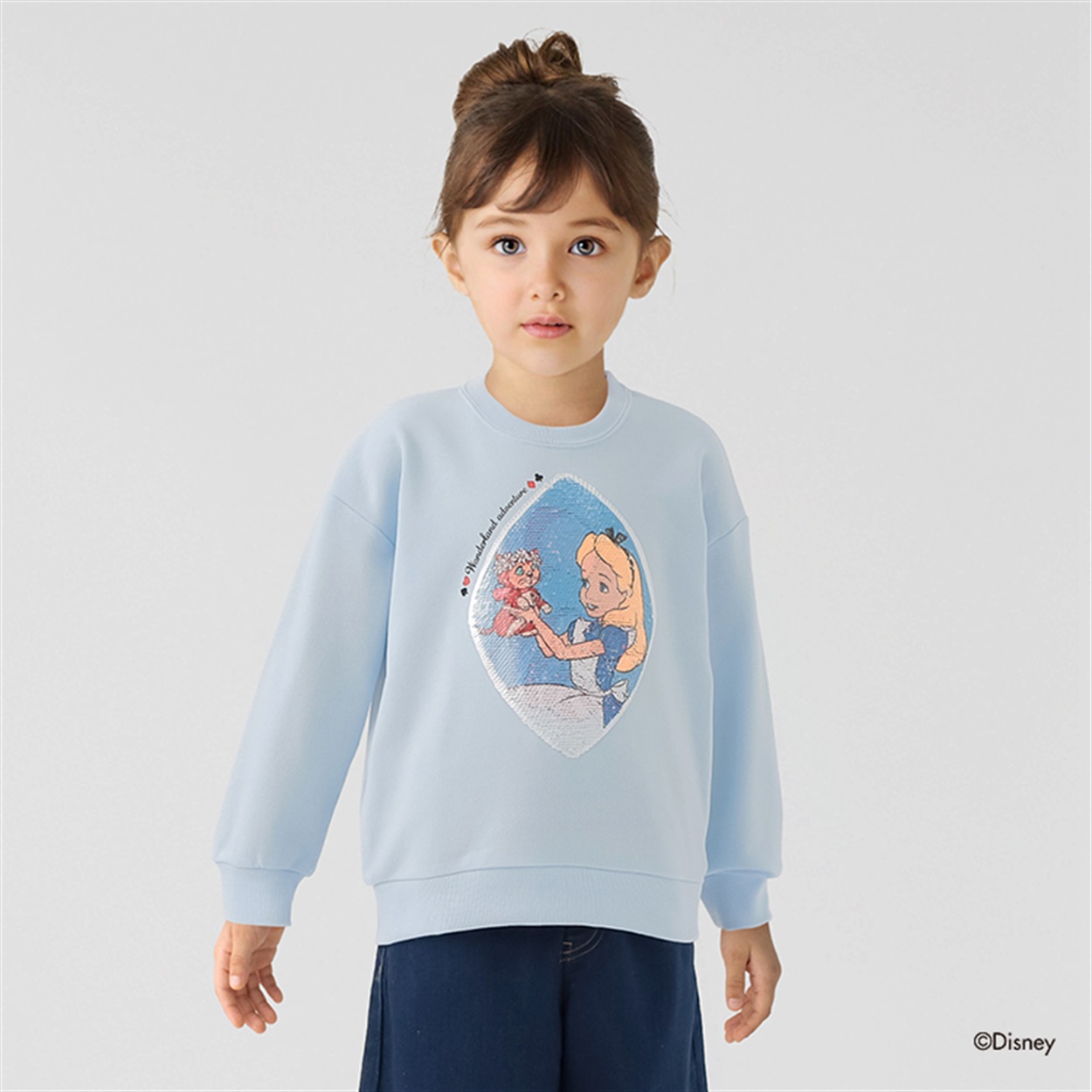 Disney 不思議の国のアリス/スパンコールトレーナー 女の子 キッズ