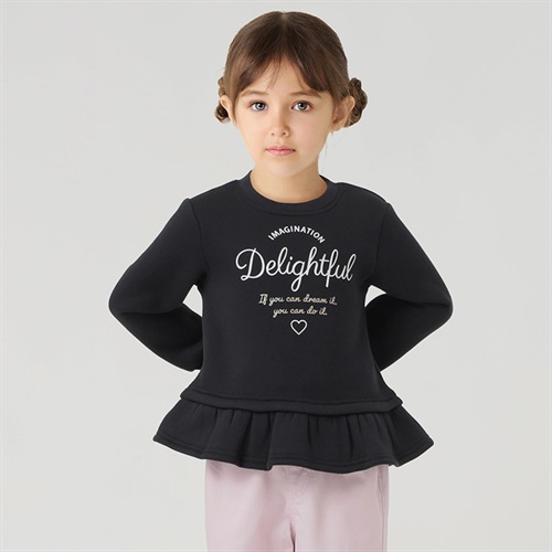 裏起毛裾フリルトレーナー 女の子 キッズ 100cm-130cm | イオン