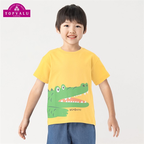 ピースフィットクール アニマルプリント半袖Ｔシャツ 男の子 トップバリュ キッズ 100cm-130cm