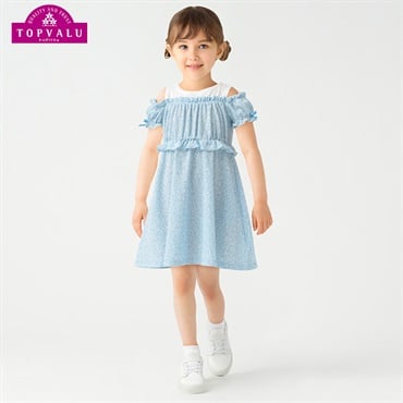 クレープワンピース トップバリュ 女の子 キッズ 110cm-130cm