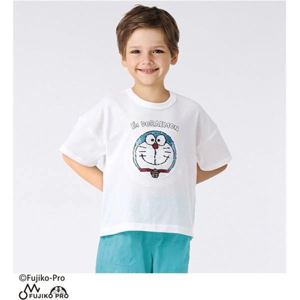 ドラえもん⇔のび太 スパンコールTシャツ 男の子 女の子 キッズ 100cm