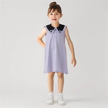 PIAMON(ピアモン) セーラー衿ワンピース キッズ 女の子 110cm-130cm