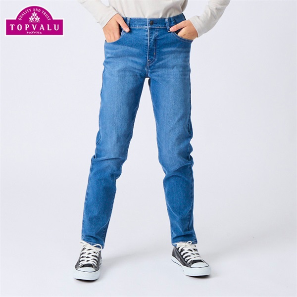 スタ楽 デニムストレートパンツ 男の子トップバリュ キッズ ジュニア
