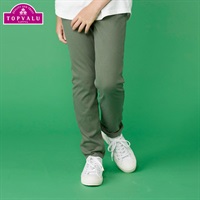 スタ楽 ニットストレートパンツ 男の子 トップバリュ キッズ ジュニア  ボトムス 130cm-160cm(カーキ-130cm)