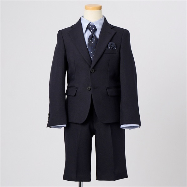 ORIVER HOUSE ネイビーへリンボン2釦スーツ キッズ 男の子