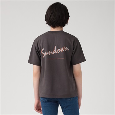 テマ楽COOL フロッキープリント半袖Ｔシャツ バックロゴ 男の子 トップバリュ キッズ 130cm-160cm