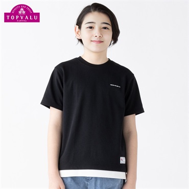 テマ楽COOL 半袖Ｔシャツ 男の子 トップバリュ キッズ 130cm-160cm(ブラック-160cm)