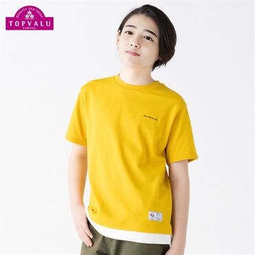 テマ楽COOL 半袖Ｔシャツ 男の子 トップバリュ キッズ 130cm-160cm(イエロー-160cm)