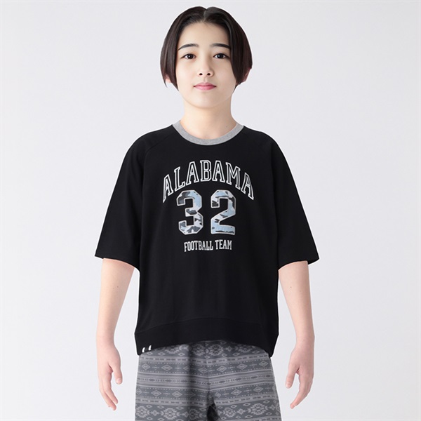 天竺ナンバー迷彩アップリケスウェットTシャツ 男の子 キッズ 130cm