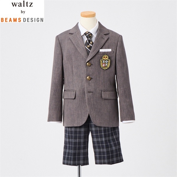waltz by BEAMS DESIGN スーツ 120 ビームス イオン waltz by BEAMS DESIGN チェックパンツスーツB体 キッズ 男の子