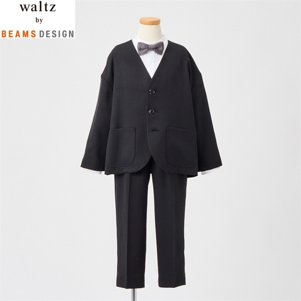 waltz by BEAMS DESIGN 入学式 卒園式 フォーマル waltz by BEAMS DESIGN ノーカラージャケットスーツ キッズ