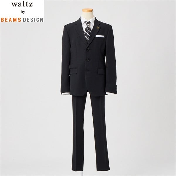 waltz by BEAMS DESIGN 150㎝　黒フォーマルスーツ waltz by BEAMS DESIGN 3ツ釦ジャケットスーツB体 キッズ