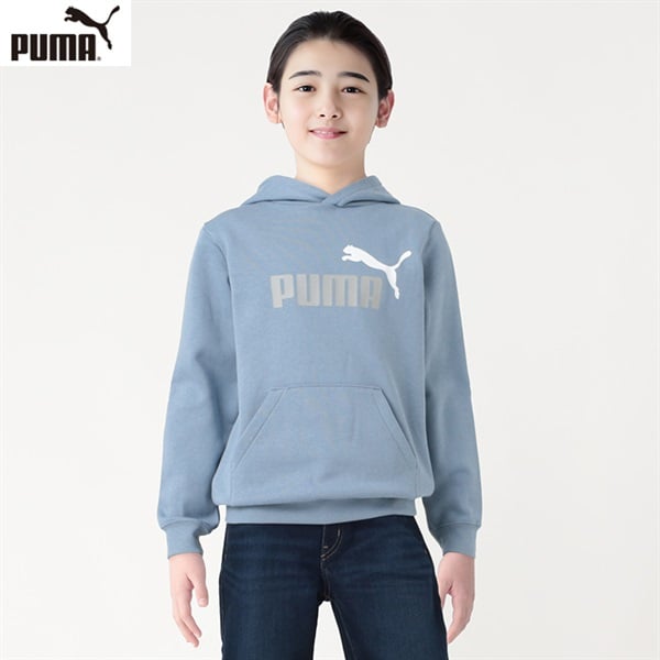 PUMA(プーマ) 胸ロゴ裏起毛フーディ キッズ 130cm-160cm
