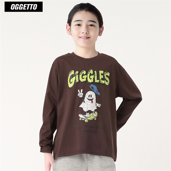OGGETTO(オジェット) オバケハッポウプリント長袖Tシャツ 男の子