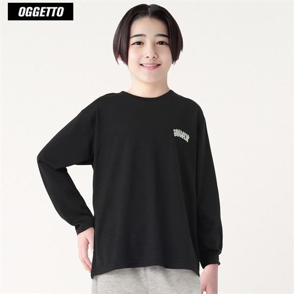 OGGETTO(オジェット) ハンドリフレクタープリント長袖Tシャツ 男の子