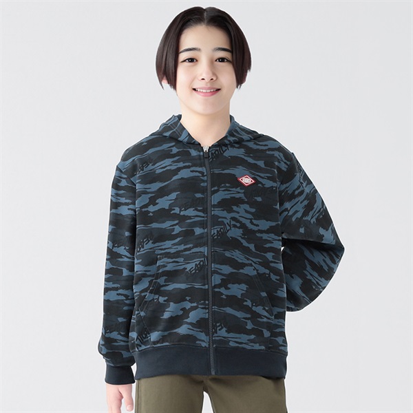 ダンボール迷彩パーカージャケット 男の子 キッズ 130cm-170cm