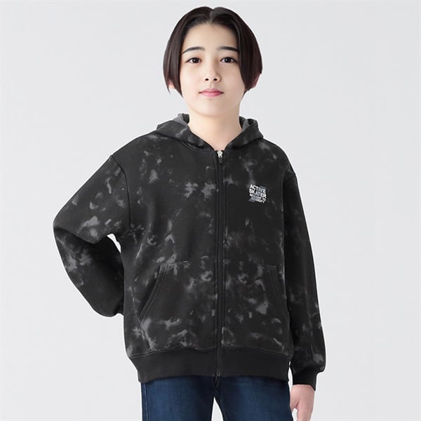 裏起毛総柄パーカージャケット 男の子 キッズ 130cm-170cm | イオン