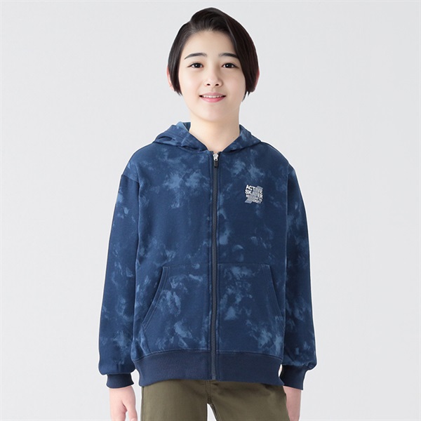 裏起毛総柄パーカージャケット 男の子 キッズ 130cm-170cm | イオン