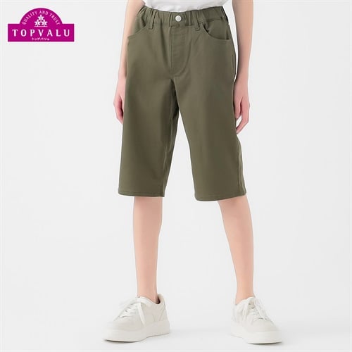 ピースフィットクール ハーフパンツ 男の子 トップバリュ キッズ 130cm-170cm(カーキツイル-130cm)