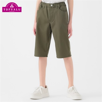 ピースフィットクール ハーフパンツ 男の子 トップバリュ キッズ 130cm-170cm(カーキツイル-130cm)