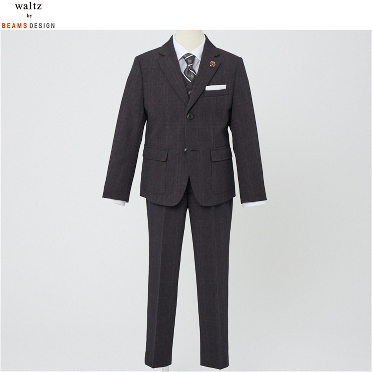 waltz by BEAMS DESIGN ベスト付きブラックスーツ キッズ 男の子