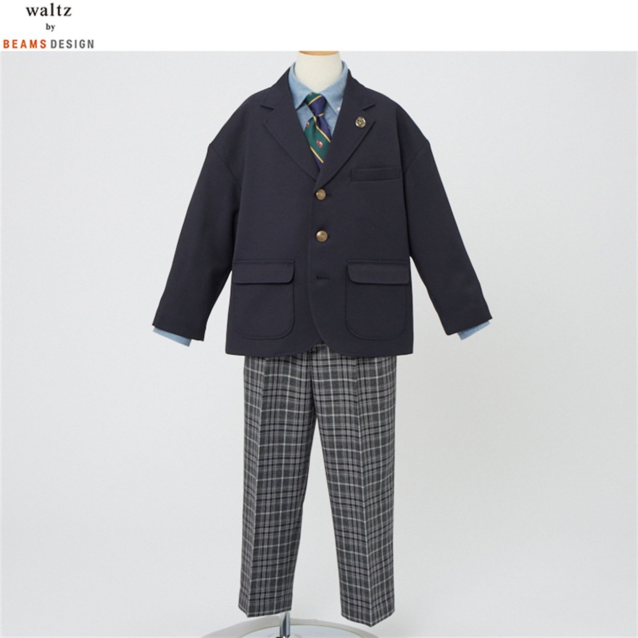 waltz by BEAMS DESIGN チェックパンツスーツ キッズ 男の子 ビームス