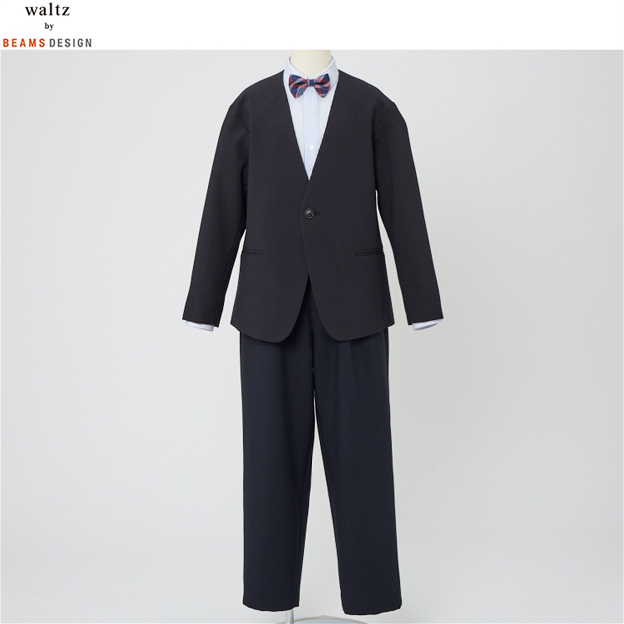 waltz by BEAMS DESIGN スーツ　110cm waltz by BEAMS DESIGN ノーカラージャケットスーツ キッズ 男の子