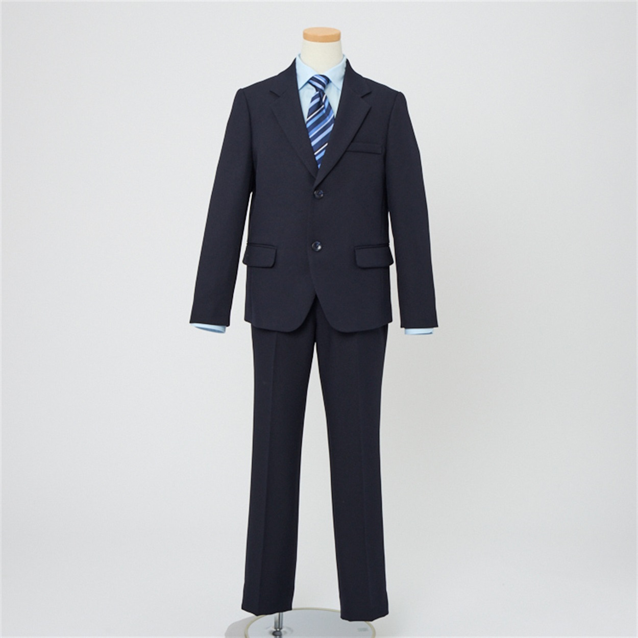 ★新品★ Ready Freddyスーツセット　男の子　150B ネイビー Ready Freddy 2つ釦ベーシックスーツB体 キッズ 男の子 フォーマル