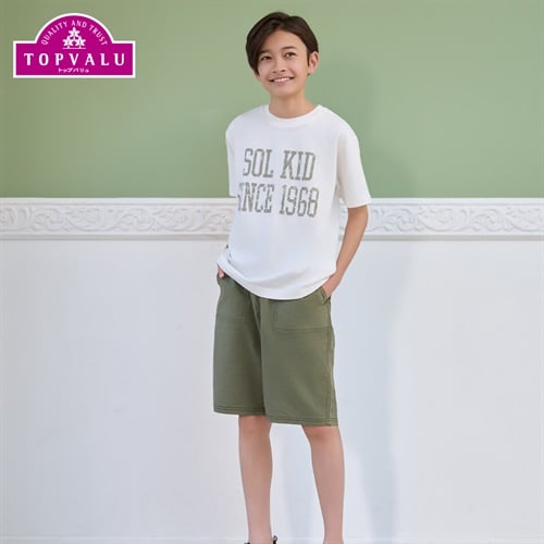 ピースフィットクール ビッグプリント半袖Ｔシャツ 男の子 トップバリュ キッズ 130cm-170cm