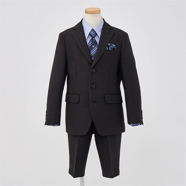 ORIVER HOUSE ネイビーへリンボン2釦スーツ キッズ 男の子 フォーマル