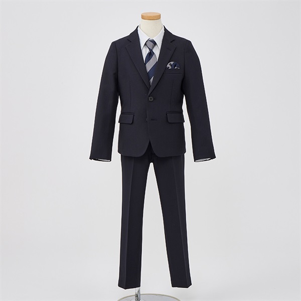 BTZ+LUXE ネイビースリムロングパンツスーツ キッズ 男の子 フォーマル