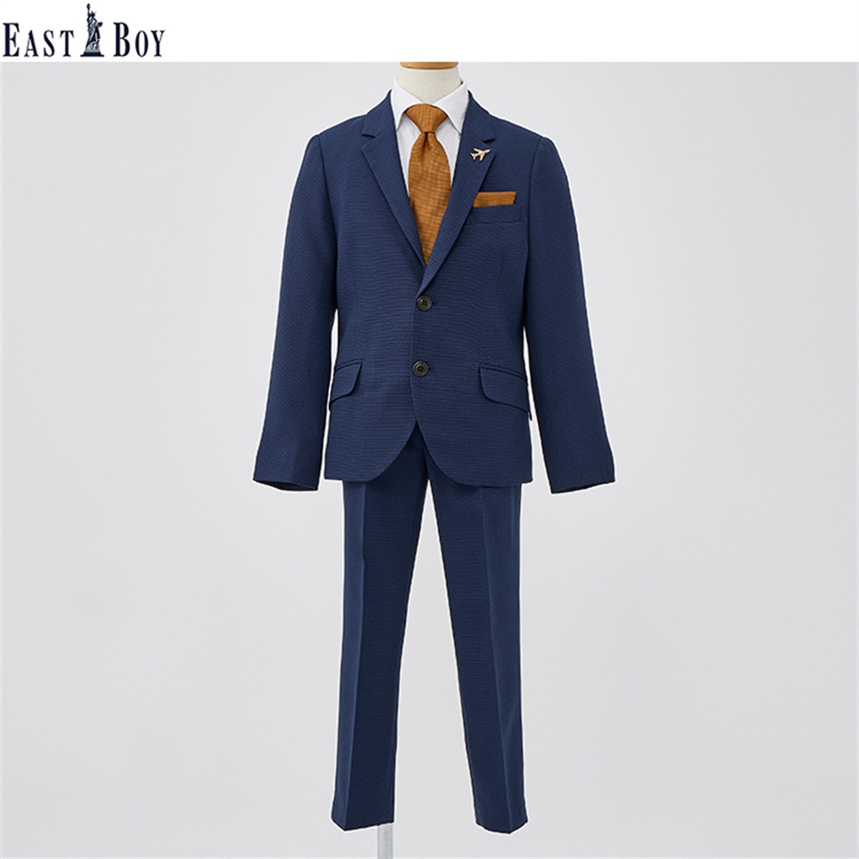 EAST BOY 黄色タイロングパンツスーツ キッズ 男の子 フォーマル