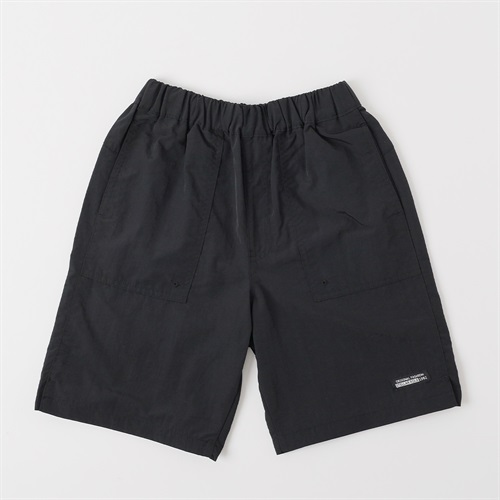 ナイロンワッシャーショートパンツ 男の子 キッズ 130cm-170cm(ブラック-130cm)