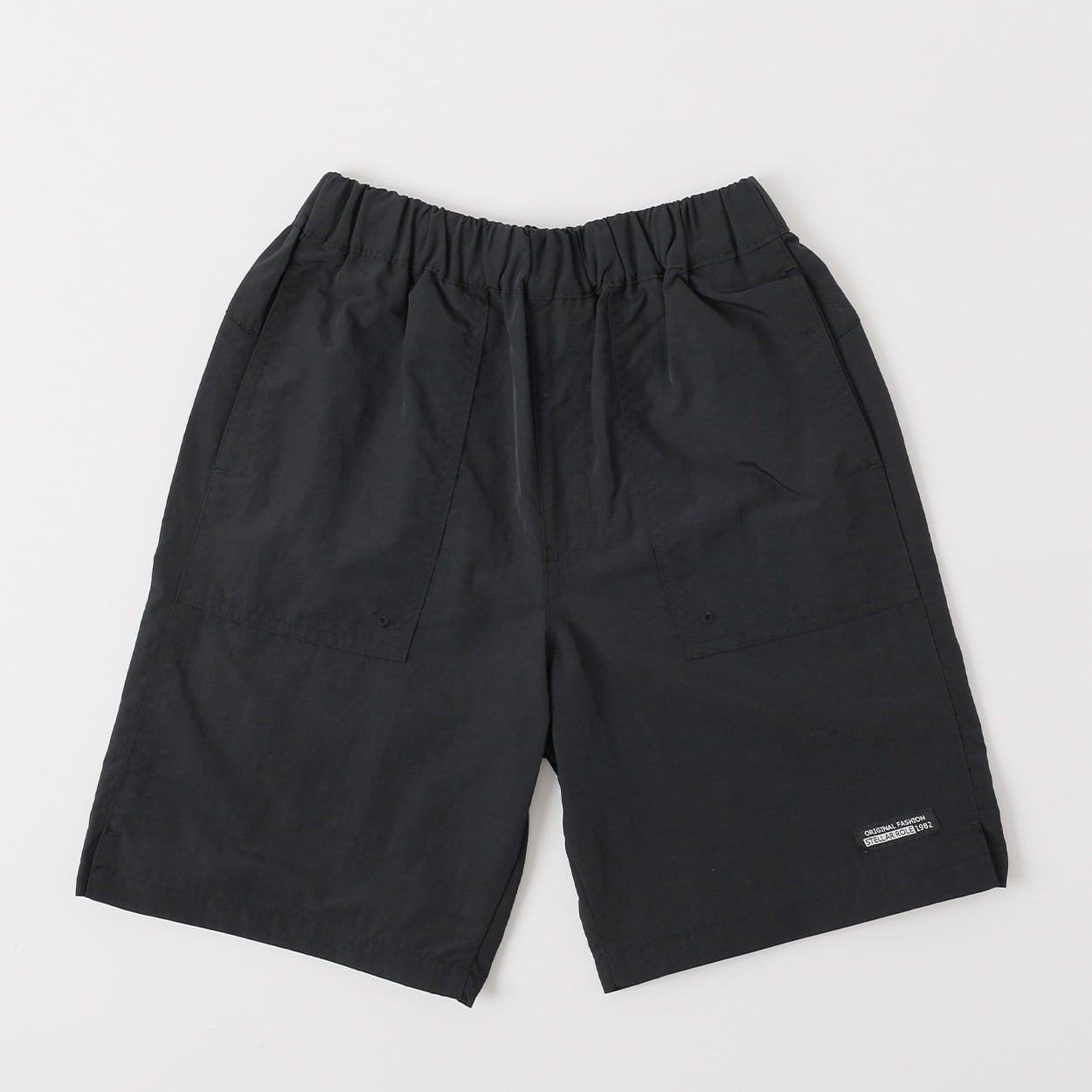 ナイロンワッシャーショートパンツ 男の子 キッズ 130cm-170cm(ブラック-140cm)