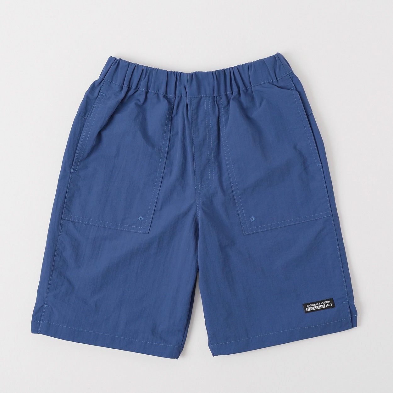 ナイロンワッシャーショートパンツ 男の子 キッズ 130cm-170cm(ブルー-140cm)