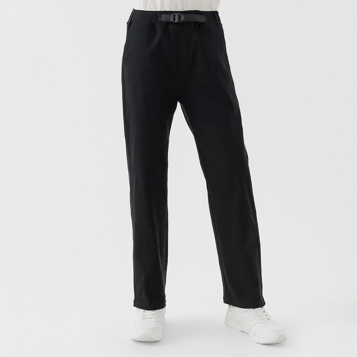 バックル付きクライミングパンツ 男の子 キッズ 130cm-170cm(ブラック-130cm)