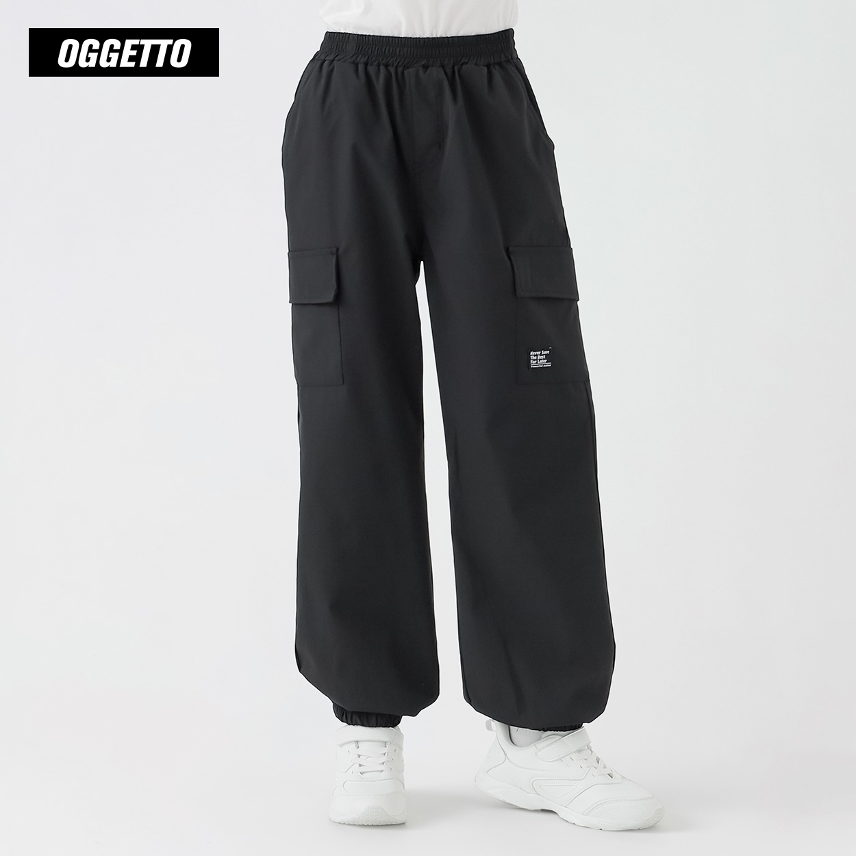 OGGETTO(オジェット) リップカーゴロングパンツ 男の子 キッズ 140cm-170cm(ブラック-160cm)