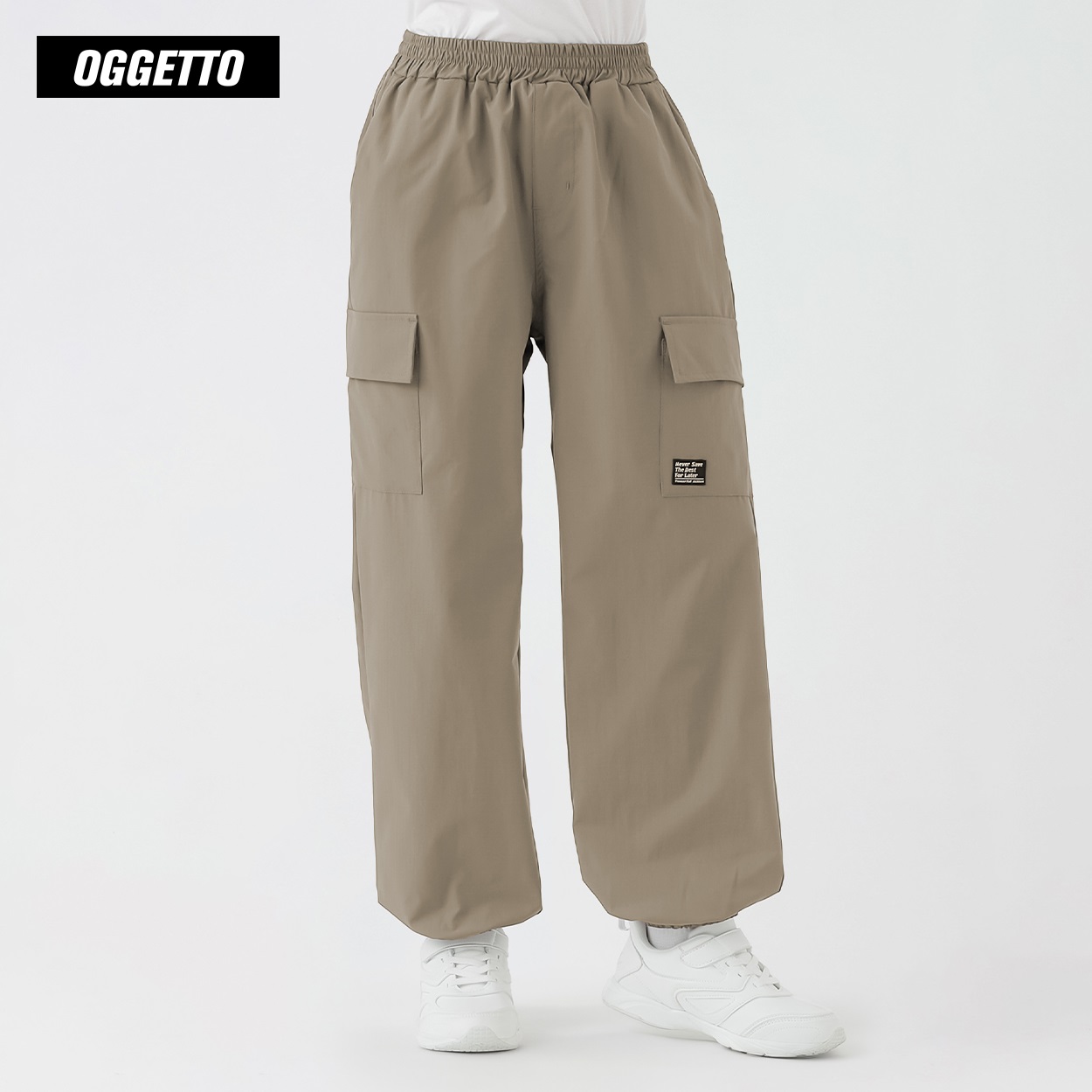OGGETTO(オジェット) リップカーゴロングパンツ 男の子 キッズ 140cm-170cm(ベージュ-140cm)