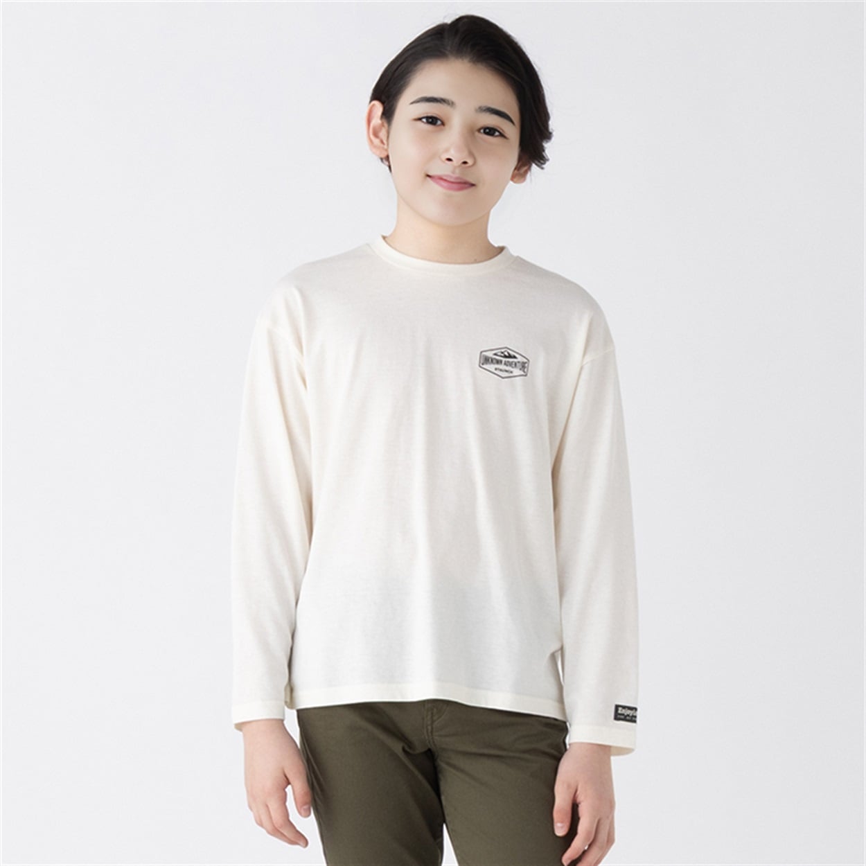 ワッペン刺繍長袖Tシャツ 男の子 キッズ 130cm-160cm | イオン