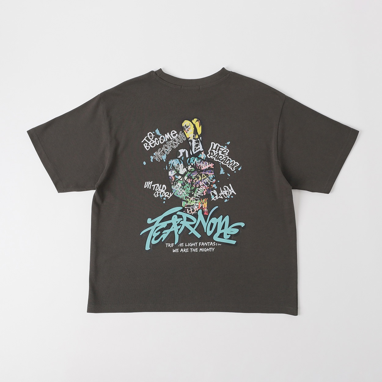 OGGETTO(オジェット) バックボーイTシャツ キッズ 男の子 140cm-170cm(チャコ－ルグレ－-150cm)