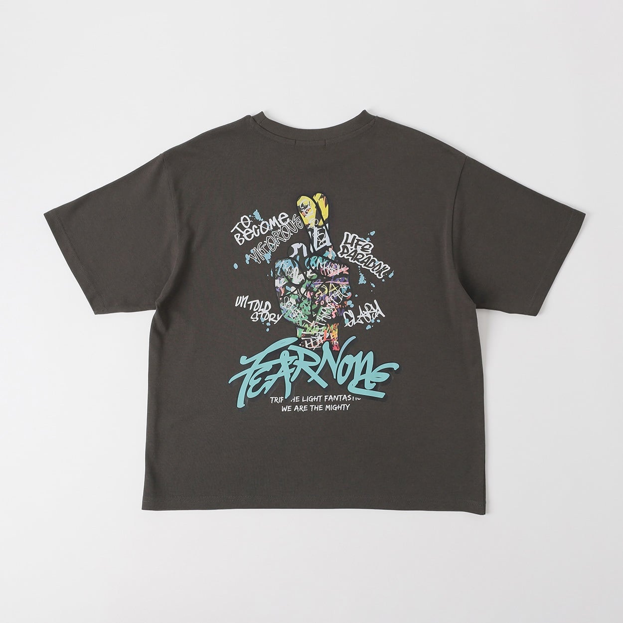 OGGETTO(オジェット) バックボーイTシャツ キッズ 男の子 140cm-170cm(チャコ－ルグレ－-160cm)