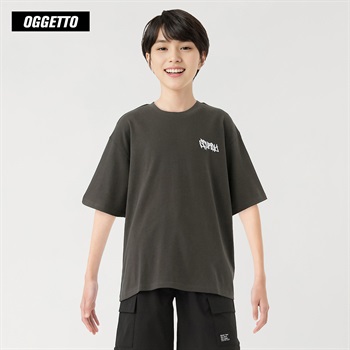 OGGETTO(オジェット)  バックボーイTシャツ キッズ 男の子 140cm-170cm(スミクロ-140cm)